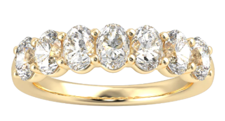 10KT Yellow Lab-Grown Diamond Oval Brilliant Ring
