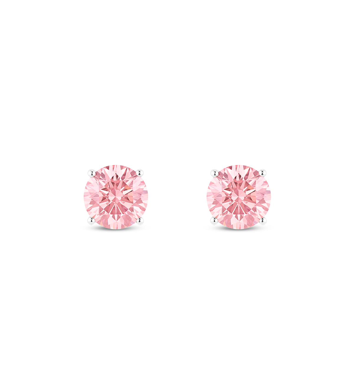 Finest Lab-Grown Diamond 2ct. tw. Round Brilliant Solitaire Studs