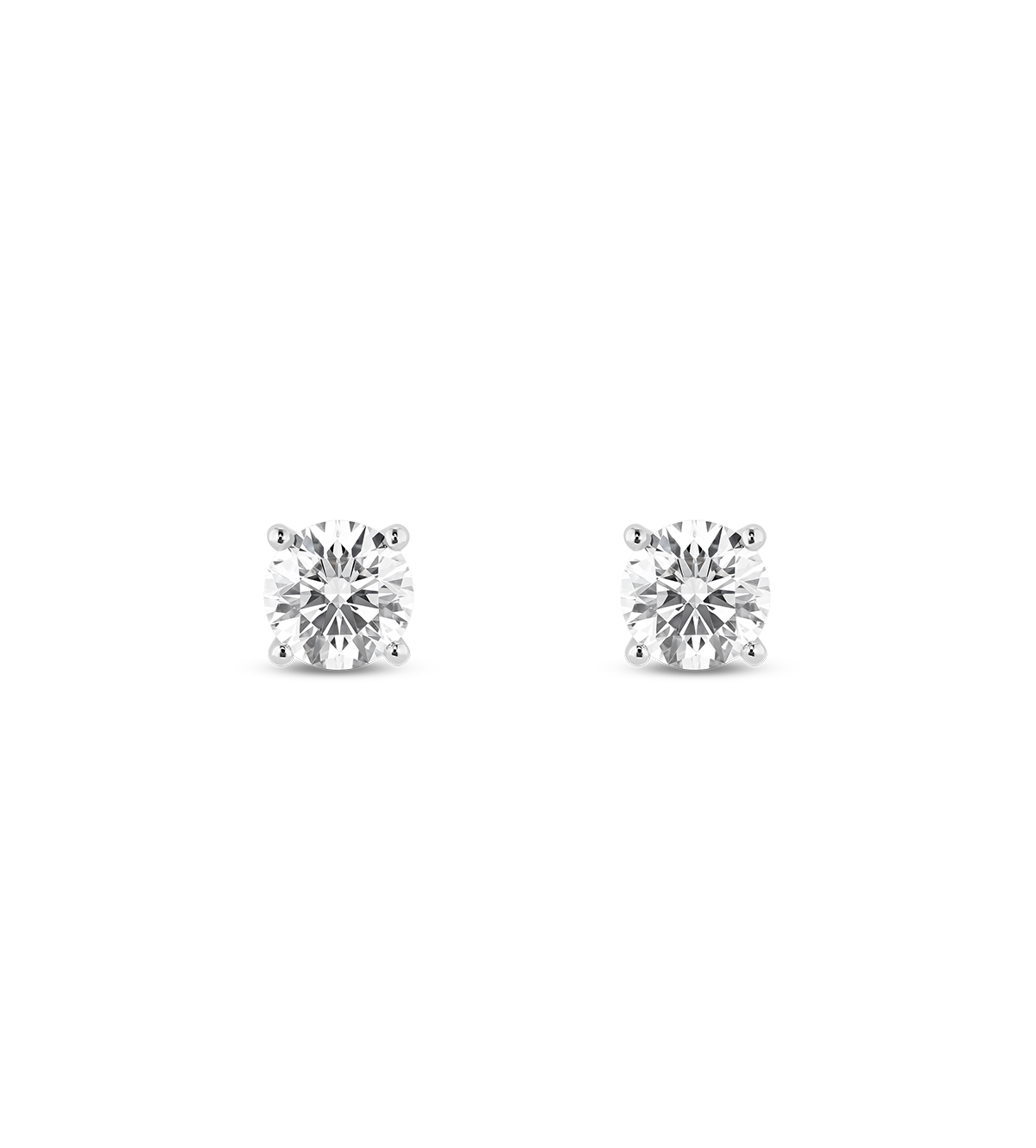 Finest Lab-Grown Diamond 1ct. tw. Round Brilliant Solitaire Studs