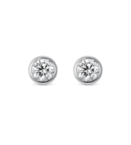 Basics Lab-Grown Diamond 1/2ct. tw. Round Brilliant Bezel Studs