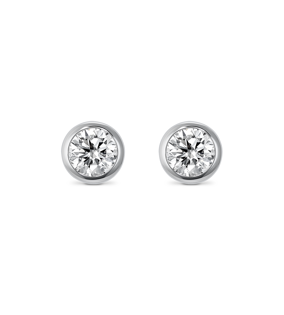 Basics Lab-Grown Diamond 1/2ct. tw. Round Brilliant Bezel Studs