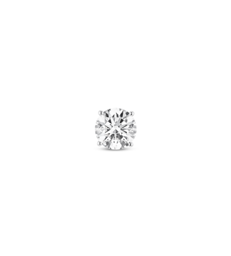 Finest Lab-Grown Diamond 1ct. Round Brilliant Solitaire Single Stud